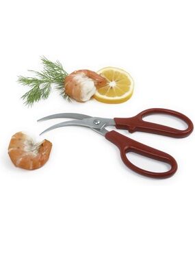 NEW Norpro Stainless Steel Shrimp Deveiner Peeler, Red